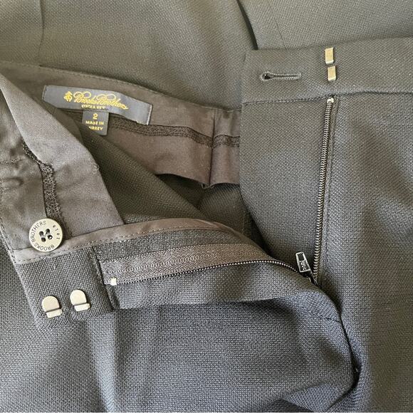 Loro Piana black Lucia Fit wool silk dress pants slacks size 2 - Picture 6 of 10